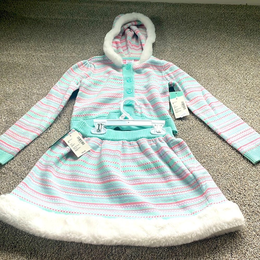 Gymboree sweater and skirt girls set size 6 NWT